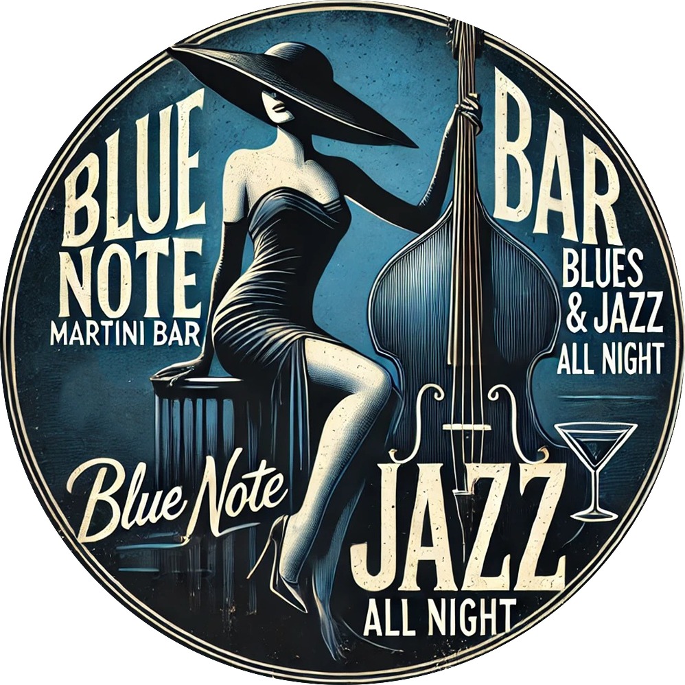 Blue Note Jazz Martini Bar Vin - Vintage Collectible Plates review and price