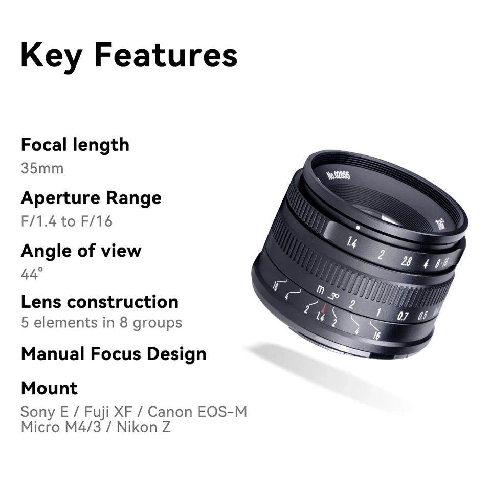 7artisans APS-C 35mm F1.4 Larg - Film Camera 35Mm review and price