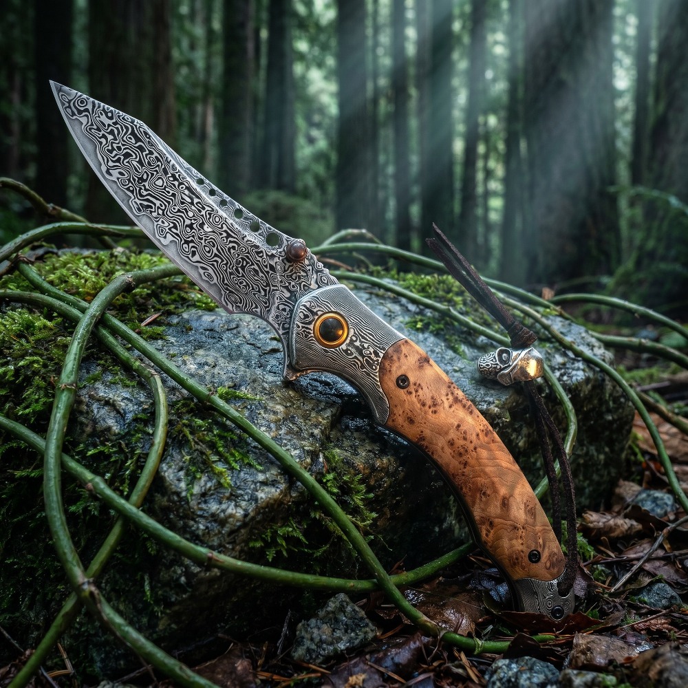 High Hardness Damascus Pattern - Vintage Collectible Knives review and price