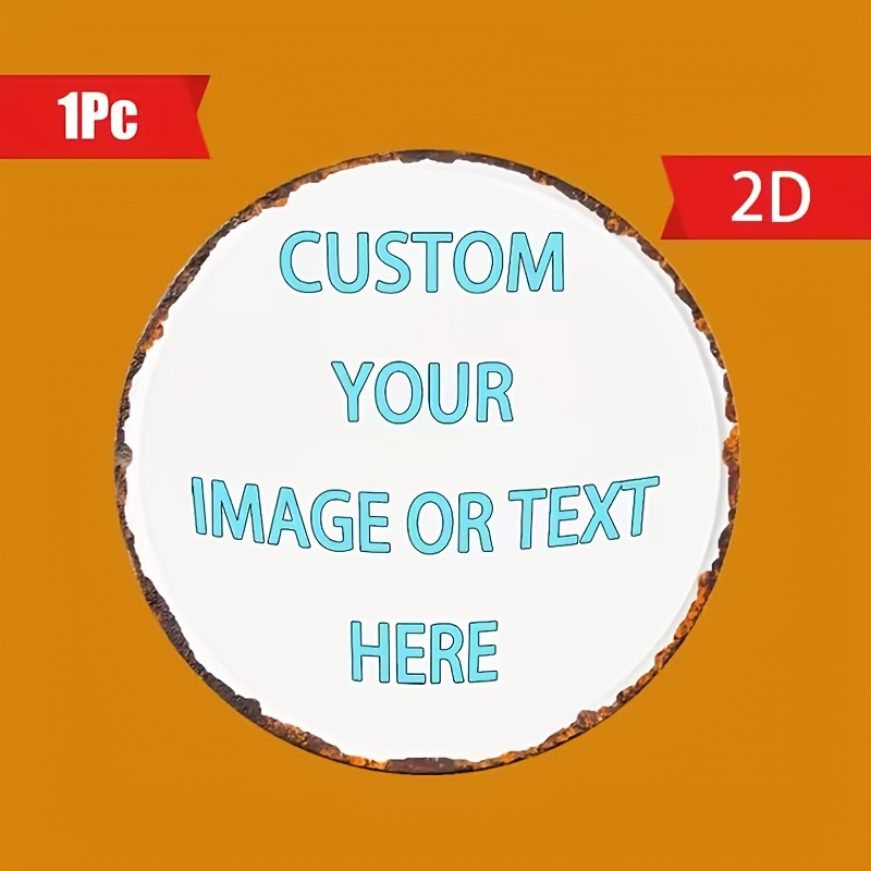 Custom Round Metal Tin Sign, P - Vintage Collectible Plates review and price